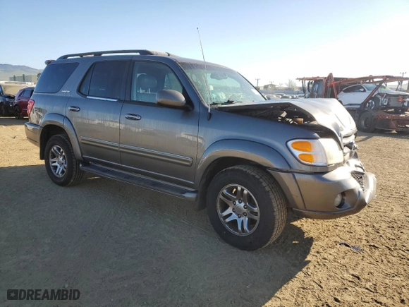 2004 Toyota Sequoia Limited with VIN 5TDZT38A34S237677, listed as a Copart auction lot 46735785 with 206,020 mi miles and Salvage Title. Bid and sale history available at carsss.com. Image 4.