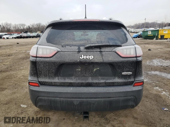 2021 Jeep Cherokee Latitude with VIN 1C4PJLCB4MD107030, listed as a Copart auction lot 41921275 with 59,631 mi miles and Salvage Title. Bid and sale history available at carsss.com. Image 6.