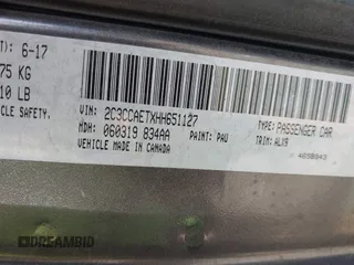 2017 Chrysler 300 C with VIN 2C3CCAETXHH651127, listed as a IAAI auction lot 40206630 with 165,896 mi miles and . Bid and sale history available at carsss.com. Image 9.