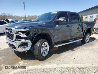 2025 Ram 1500 Big Horn z VIN 1C6SRFFP9SN628206, wystawiony jako Copart lot #52026705 z przebiegiem 4 311 mil mil oraz Szkoda całkowita • Salvage title. Historia ofert i sprzedaży dostępna na DreamBid. Obrazek 1.