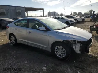 2018 Hyundai Elantra SE with VIN KMHD74LF6JU574127, listed as a Copart auction lot 46001895 with 27,119 mi miles and Salvage Title. Bid and sale history available at carsss.com. Image 4.