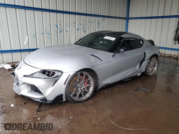 2020 Toyota Supra 3.0 with VIN WZ1DB4C06LW031027, listed as a Copart auction lot 55743535 with Not provided miles and Salvage title. Bid and sale history available at DreamBid. Image 1.