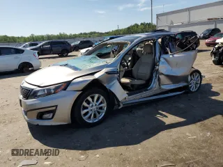 2015 Kia Optima EX with VIN 5XXGN4A71FG446118, listed as a Copart auction lot 61590675 with 120,577 mi miles and Salvage title. Bid and sale history available at DreamBid. Image 1.