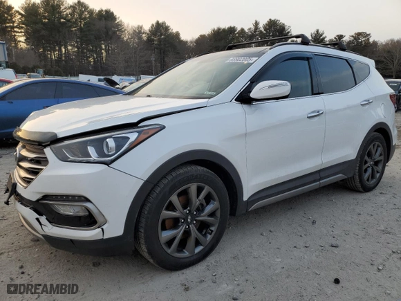 2017 Hyundai Santa Fe Sport 2.0T Ultimate with VIN 5XYZWDLA1HG477480, listed as a Copart auction lot 88902005 with NaN miles and Salvage Title. Bid and sale history available at carsss.com. Image 1.