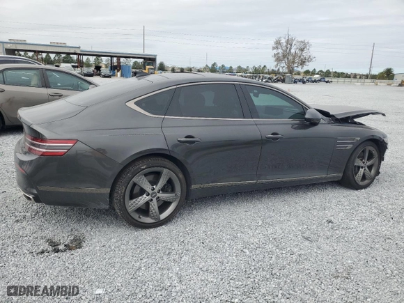 2023 Genesis G80 3.5T Sport with VIN KMTGB4SD1PU185034, listed as a Copart auction lot 89306795 with 10,335 mi miles and Salvage Title. Bid and sale history available at carsss.com. Image 3.