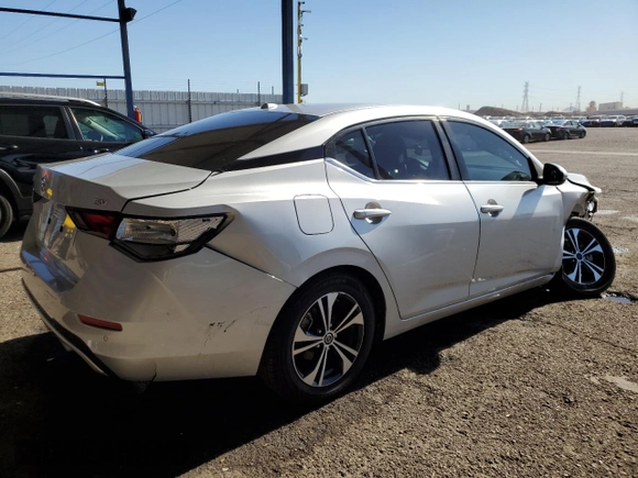 2021 Nissan Sentra SV z VIN 3N1AB8CV0MY248123, wystawiony jako Copart lot #56487875 z przebiegiem 71 567 mil mil oraz Czysty tytuł • Clean title. Historia ofert i sprzedaży dostępna na DreamBid. Obrazek 3.