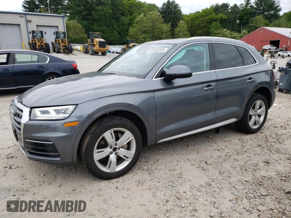2018 Audi Q5 Premium Plus z VIN WA1BNAFY9J2109487, wystawiony jako Copart lot #57653345 z przebiegiem 47 518 mil mil oraz Szkoda całkowita • Salvage title. Historia ofert i sprzedaży dostępna na DreamBid. Obrazek 1.