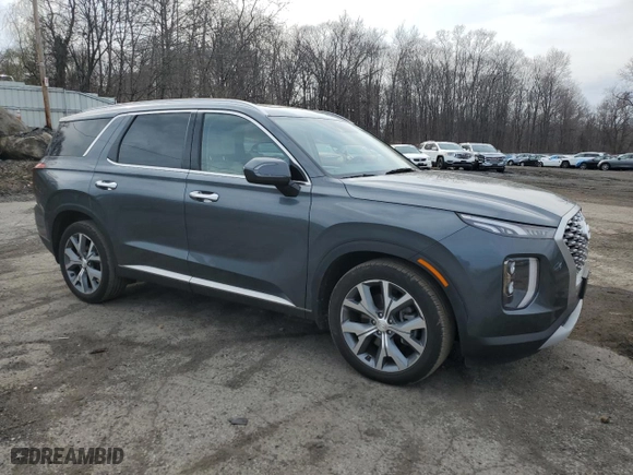 2021 Hyundai Palisade SEL with VIN KM8R4DHE5MU312084, listed as a Copart auction lot 51227645 with 44,256 mi miles and Salvage Title. Bid and sale history available at carsss.com. Image 4.