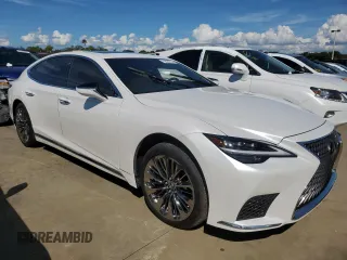 2021 Lexus LS with VIN JTHD51FFXM5013754, listed as a Copart auction lot 73820734 with 0 mi miles and Non Repairable. Bid and sale history available at carsss.com. Image 4.