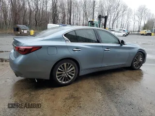 2018 Infiniti Q50 3.0t SPORT with VIN JN1EV7AR3JM438523, listed as a Copart auction lot 51806665 with 126,860 mi miles and Clean Title. Bid and sale history available at carsss.com. Image 3.