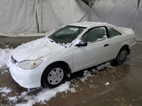 2004 Honda Civic VP with VIN 1HGEM22124L002849, listed as a Copart auction lot 87363654 with 140,665 mi miles and Salvage Title. Bid and sale history available at carsss.com. Image 1.