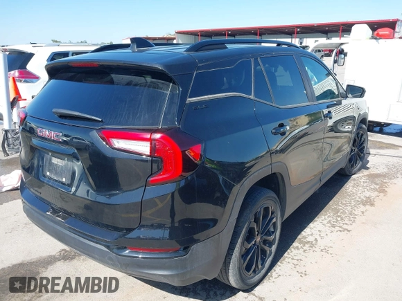 2022 GMC Terrain SLE with VIN 3GKALMEV2NL314044, listed as a IAAI auction lot 41946903 with 25,801 mi miles. Bid and sale history available at carsss.com. Image 4.