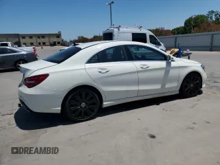 2018 Mercedes-Benz CLA with VIN WDDSJ4EBXJN572890, listed as a Copart auction lot 62683163 with 47,608 mi miles. Bid and sale history available at carsss.com. Image 3.