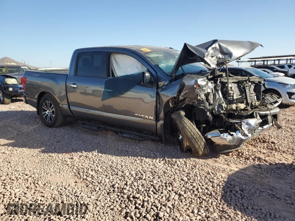 2021 Nissan Titan SV with VIN 1N6AA1EF5MN532371, listed as a Copart auction lot 83470584 with 32,852 mi miles and Salvage title. Bid and sale history available at DreamBid. Image 4.