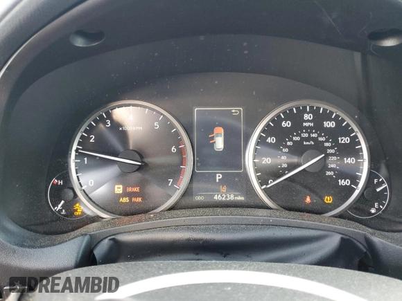 2019 Lexus NX 300 with VIN JTJBARBZ3K2203877, listed as a Copart auction lot 57160035 with 46,238 mi miles and Salvage title. Bid and sale history available at DreamBid. Image 9.