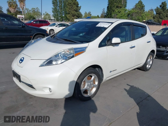 2013 Nissan LEAF SL with VIN 1N4AZ0CP0DC406230, listed as a IAAI auction lot 42181829 with 67,213 mi miles and . Bid and sale history available at DreamBid. Image 2.