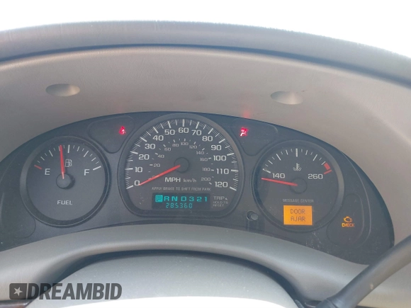 2005 Chevrolet Impala with VIN 2G1WF52E259133556, listed as a IAAI auction lot 40218425 with 285,360 mi miles and . Bid and sale history available at DreamBid. Image 7.