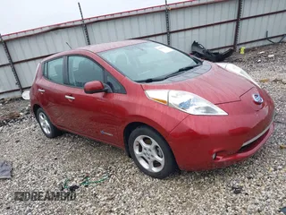 2013 Nissan LEAF SV with VIN 1N4AZ0CP6DC402599, listed as a IAAI auction lot 42358178 with 117,710 mi miles and . Bid and sale history available at DreamBid. Image 1.