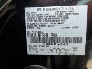 2001 Lincoln LS Luxury with VIN 1LNHM86S71Y623659, listed as a Copart auction lot 82634614 with 112,611 mi miles and Salvage Title. Bid and sale history available at DreamBid. Image 12.