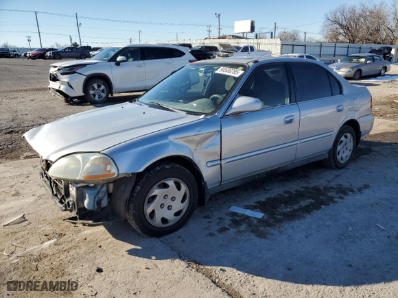 1996 Honda Civic EX with VIN 1HGEJ8644TL027704, listed as a Copart auction lot 88506285 with 296,127 mi miles and Salvage Title. Bid and sale history available at carsss.com. Image 1.
