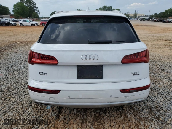 2018 Audi Q5 Premium Plus with VIN WA1BNAFY5J2106151, listed as a Copart auction lot 56980425 with 99,039 mi miles and Salvage title. Bid and sale history available at DreamBid. Image 6.