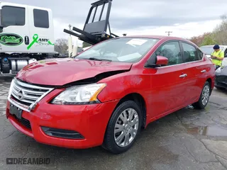 2014 Nissan Sentra SR with VIN 3N1AB7AP0EL647157, listed as a IAAI auction lot 41815415 with 102,851 mi miles. Bid and sale history available at carsss.com. Image 17.