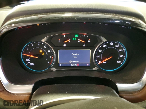 2020 Chevrolet Traverse High Country with VIN 1GNEVNKW2LJ201863, listed as a Copart auction lot 70786704 with 82,530 mi miles and Salvage Title. Bid and sale history available at carsss.com. Image 9.