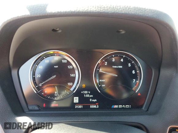 2019 BMW 2 Series M240i with VIN WBA2J5C55KVB28203, listed as a Copart auction lot 72290654 with 31,351 mi miles and Salvage Title. Bid and sale history available at DreamBid. Image 9.