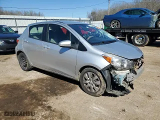 2014 Toyota Yaris L with VIN JTDKTUD36ED596842, listed as a Copart auction lot 48792795 with 145,656 mi miles and Salvage Title. Bid and sale history available at carsss.com. Image 4.