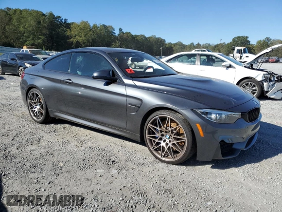 2018 BMW M4 with VIN WBS4Y9C54JAA85700, listed as a Copart auction lot 75889994 with Not Provided miles and Salvage Title. Bid and sale history available at carsss.com. Image 4.