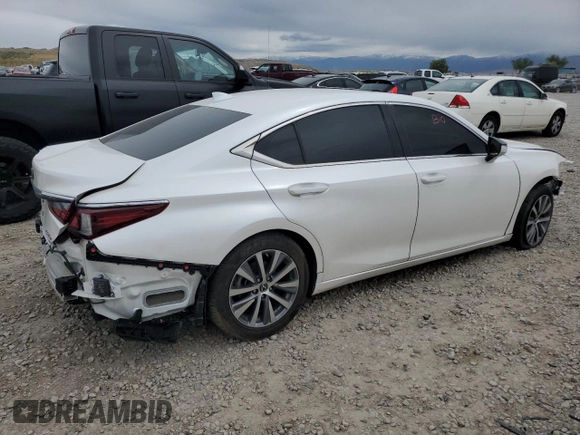 2019 Lexus ES 350 with VIN 58ABZ1B12KU041305, listed as a Copart auction lot 57264535 with 68,677 mi miles and Clean Title. Bid and sale history available at DreamBid. Image 3.