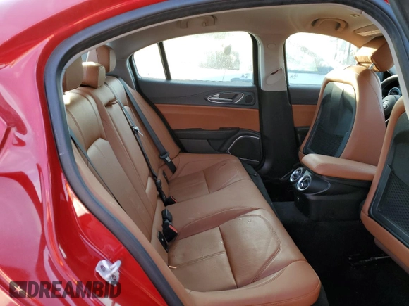 2019 Alfa Romeo Giulia Sport with VIN ZARFAMAN2K7605257, listed as a Copart auction lot 75080484 with 0 mi miles and Non Repairable. Bid and sale history available at carsss.com. Image 10.