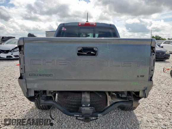 2021 Chevrolet Colorado 2WD LT with VIN 1GCGSCEN6M1135577, listed as a Copart auction lot 62049645 with 27,089 mi miles and Salvage title. Bid and sale history available at DreamBid. Image 6.