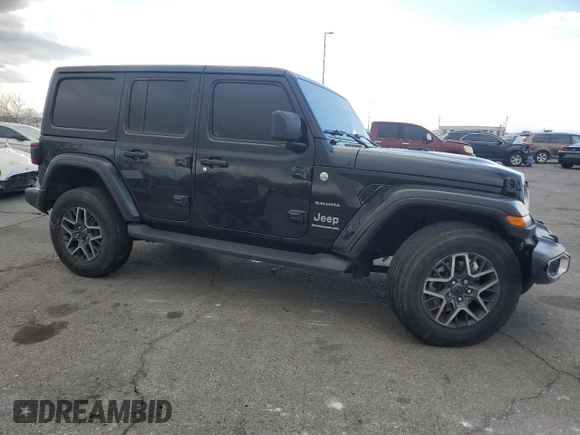 2024 Jeep Wrangler Sahara with VIN 1C4PJXEN2RW109269, listed as a Copart auction lot 47631435 with 21,130 mi miles and Salvage Title. Bid and sale history available at carsss.com. Image 4.