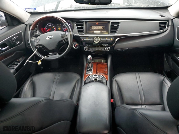 2015 Kia K900 Luxury with VIN KNALW4D41F6022186, listed as a Copart auction lot 83780744 with 48,660 mi miles and Salvage Title. Bid and sale history available at carsss.com. Image 8.