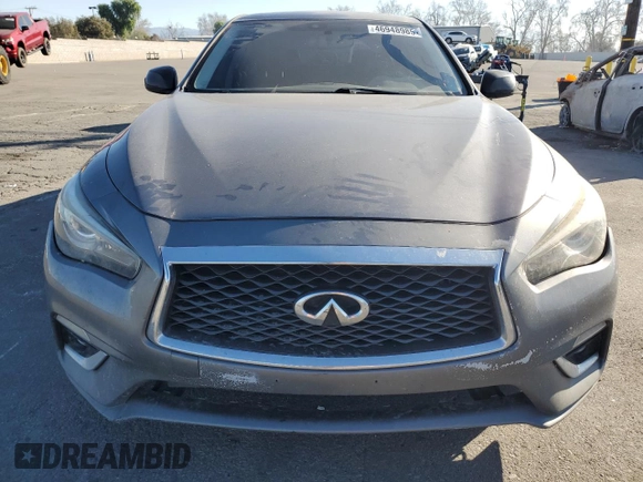 2019 Infiniti Q50 Luxe with VIN JN1EV7AP8KM514379, listed as a Copart auction lot 46948985 with 103,756 mi miles and Salvage title. Bid and sale history available at DreamBid. Image 5.
