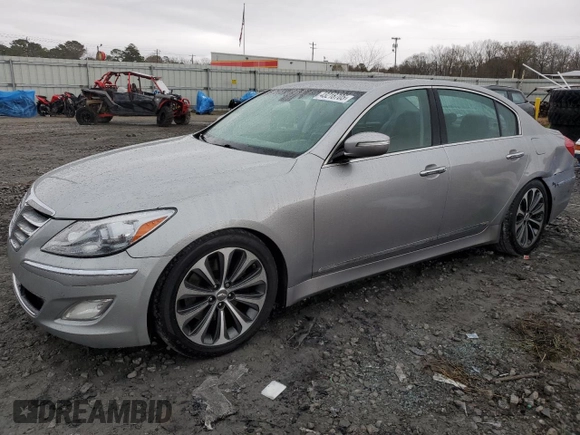 2012 Hyundai Genesis 5.0L R-Spec with VIN KMHGC4DH0CU192428, listed as a Copart auction lot 43218705 with 163,503 mi miles and Salvage Title. Bid and sale history available at carsss.com. Image 1.