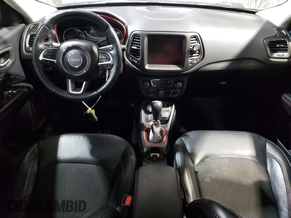 2018 Jeep Compass Trailhawk with VIN 3C4NJDDB4JT184997, listed as a Copart auction lot 48943005 with 119,778 mi miles and Salvage title. Bid and sale history available at DreamBid. Image 8.