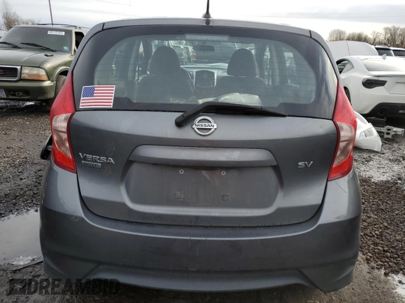 2017 Nissan Versa Note SR with VIN 3N1CE2CP7HL352819, listed as a Copart auction lot 46335675 with 77,748 mi miles and Salvage Title. Bid and sale history available at carsss.com. Image 6.