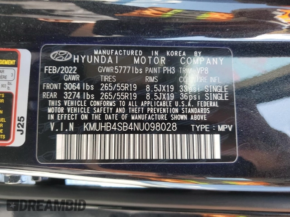 2022 Genesis GV80 with VIN KMUHB4SB4NU098028, listed as a Copart auction lot 52286015 with 26,006 mi miles and Non Repairable. Bid and sale history available at DreamBid. Image 14.