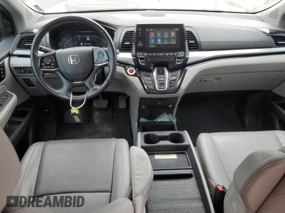 2018 Honda Odyssey Elite with VIN 5FNRL6H92JB024856, listed as a Copart auction lot 52409895 with 123,264 mi miles and Salvage title. Bid and sale history available at DreamBid. Image 8.