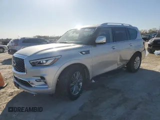 2022 Infiniti QX80 LUXE with VIN JN8AZ2AF7N9742718, listed as a Copart auction lot 84061484 with 54,060 mi miles and Salvage Title. Bid and sale history available at carsss.com. Image 1.