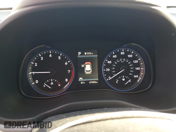 2021 Hyundai Kona Limited with VIN KM8K33A58MU729773, listed as a Copart auction lot 42916525 with 67,458 mi miles and Salvage Title. Bid and sale history available at carsss.com. Image 9.