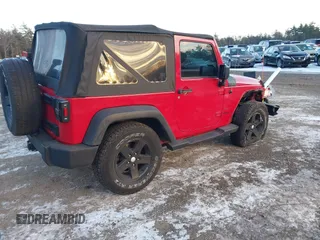 2014 Jeep Wrangler Sport with VIN 1C4AJWAG9EL295931, listed as a IAAI auction lot 41362815 with 104,881 mi miles and . Bid and sale history available at carsss.com. Image 4.