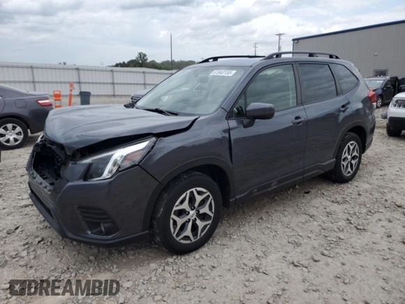 2022 Subaru Forester Premium with VIN JF2SKAEC4NH486706, listed as a Copart auction lot 61843155 with 27,161 mi miles and Salvage title. Bid and sale history available at DreamBid. Image 1.