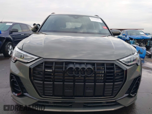 2023 Audi Q3 S line Premium Plus with VIN WA1EECF33P1147843, listed as a IAAI auction lot 41240001 with 22,743 mi miles. Bid and sale history available at carsss.com. Image 12.