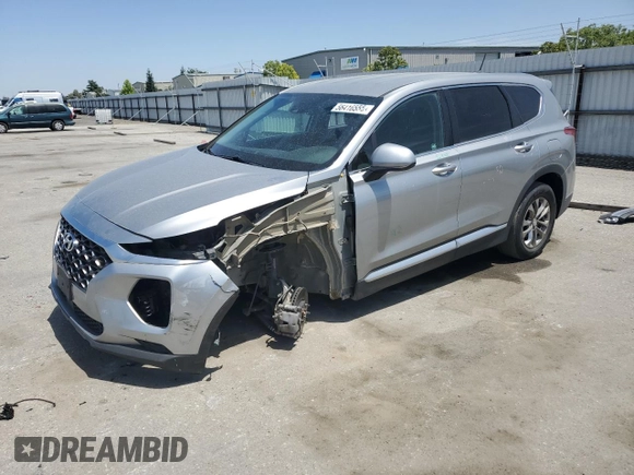 2020 Hyundai Santa Fe SE with VIN 5NMS23AD4LH248018, listed as a Copart auction lot 56416555 with 53,275 mi miles and Salvage title. Bid and sale history available at DreamBid. Image 1.