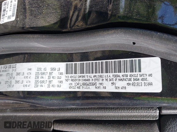 2016 Jeep Cherokee Sport с VIN 1C4PJLAB0GW293645, выставлен на аукционе IAAI как лот 42566125 с пробегом 173 803 миль миль и . История ставок и продаж доступна на DreamBid. Изображение 9.