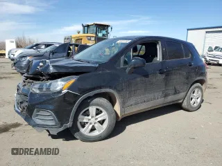 2020 Chevrolet Trax LS with VIN KL7CJKSB4LB033240, listed as a Copart auction lot 46091285 with 75,206 mi miles and Salvage Title. Bid and sale history available at carsss.com. Image 1.