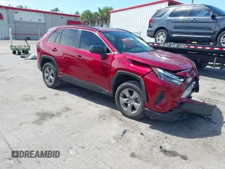 2023 Toyota RAV4 Hybrid LE with VIN JTMLWRFV0PD205064, listed as a IAAI auction lot 41749511 with 22,450 mi miles. Bid and sale history available at carsss.com. Image 1.